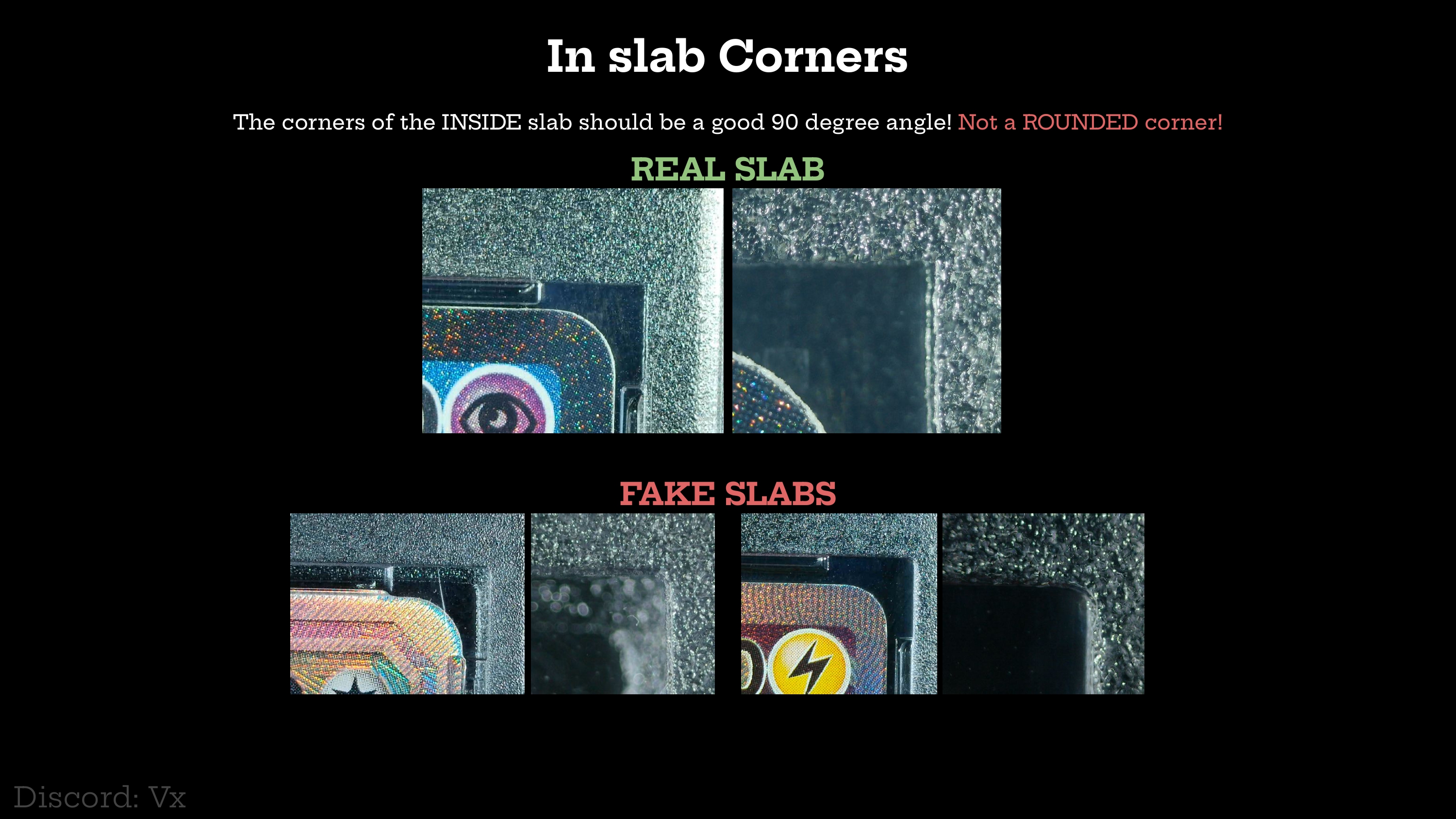 In-slab corners 90 graden op real slabs, afgeronde hoeken op fakes
